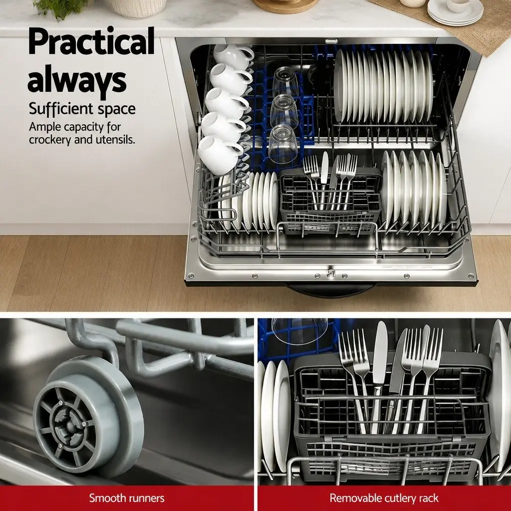 6 Place Setting Benchtop Dishwasher
