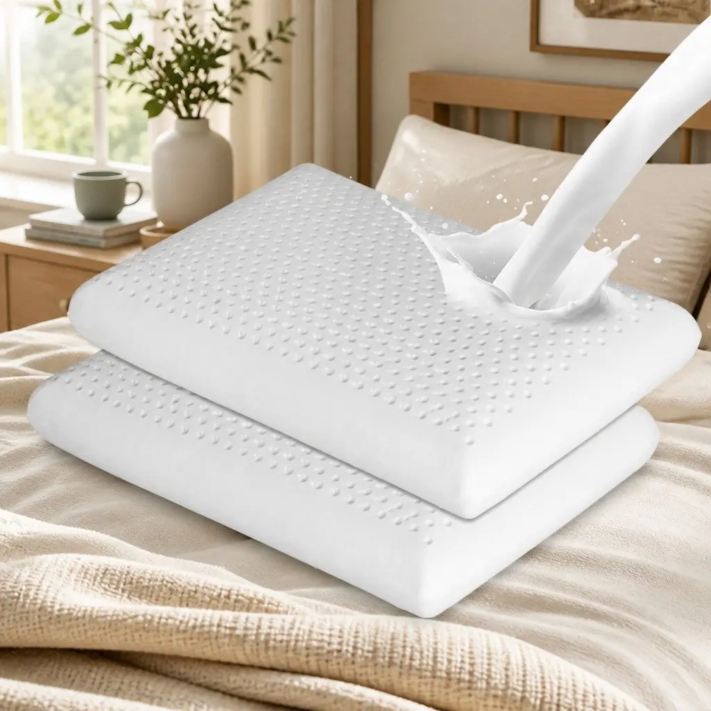 Natural Latex Pillow for Sleep 60cm x 40cm Pair