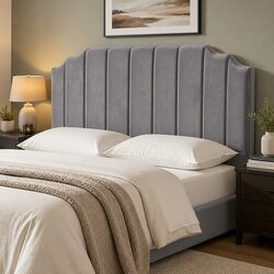 Dimensions and Specifications of King Size Velvet Headboard