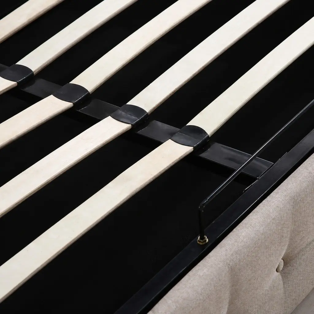 Double Gas Lift Storage Bed Frame with