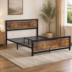 Metal Bed Frame: Double & Queen Size Specs and Features