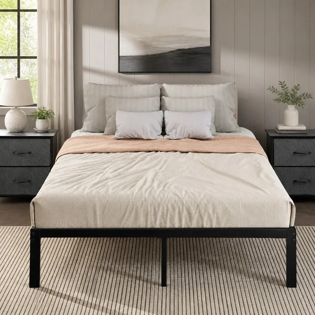 Full Size Heavy Duty Metal Bed Frame