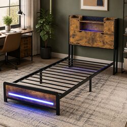 Specifications of Single Bed Frame with Storage Headboard