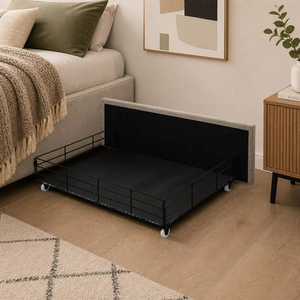 Single Bed Frame with Storage Drawers