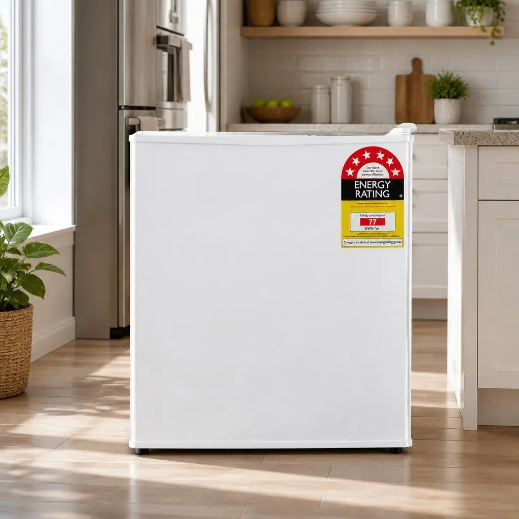 48L Bar Fridge Compact Mini Refrigerator for Office Apartment Caravan White