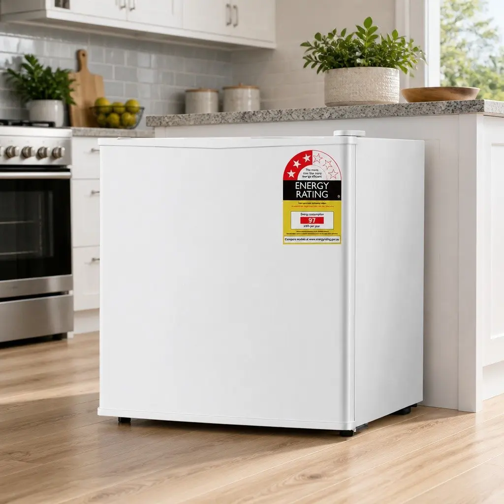 48L Bar Fridge Compact Mini Refrigerator for Office Apartment Caravan White