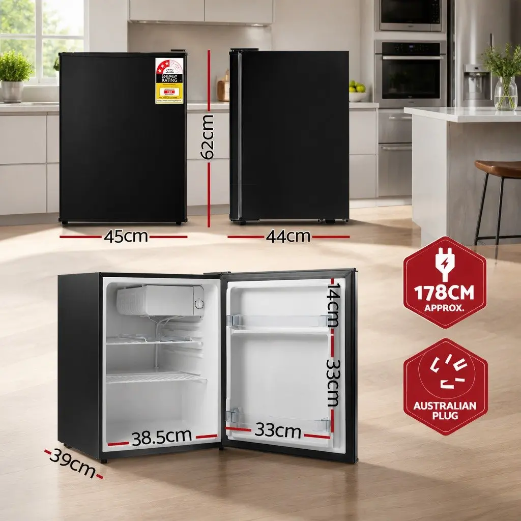 70L Portable Bar Fridge for Home Office Compact Mini Cooler Chiller