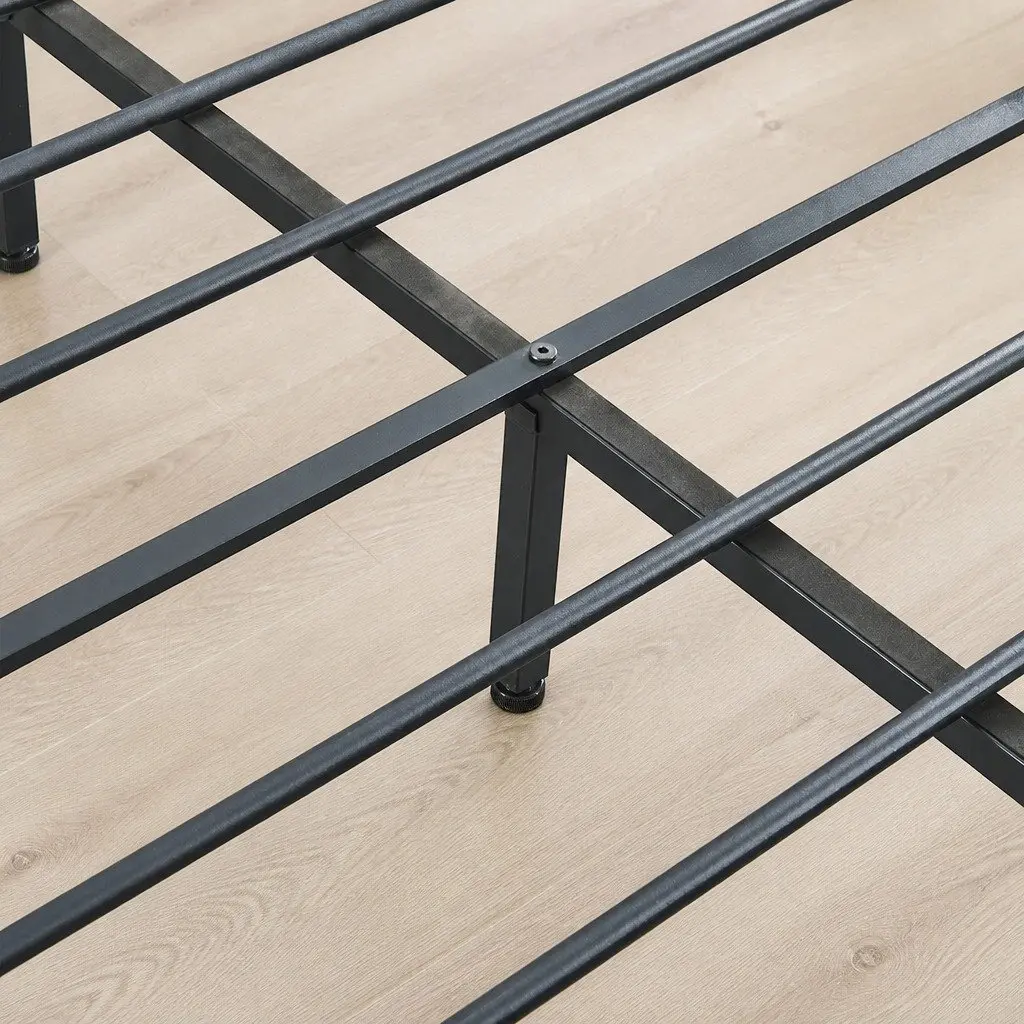 Double Metal Bed Frame with Storage Drawers