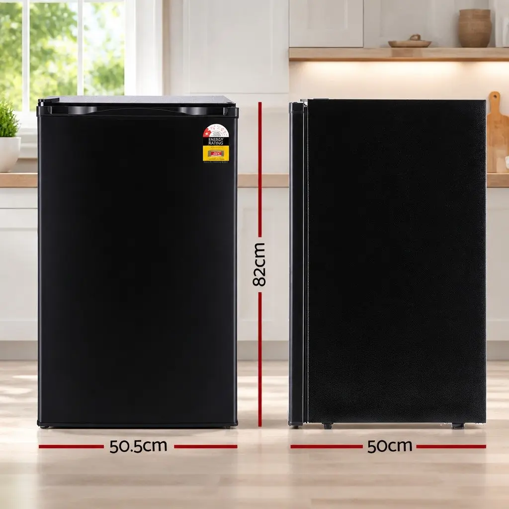 Bar Fridge for Home Office 110L Black Portable Mini Compact Beverage Cooler