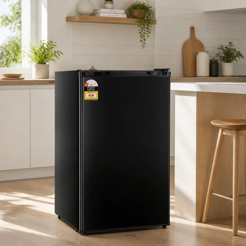 Bar Fridge for Home Office 110L Black Portable Mini Compact Beverage Cooler