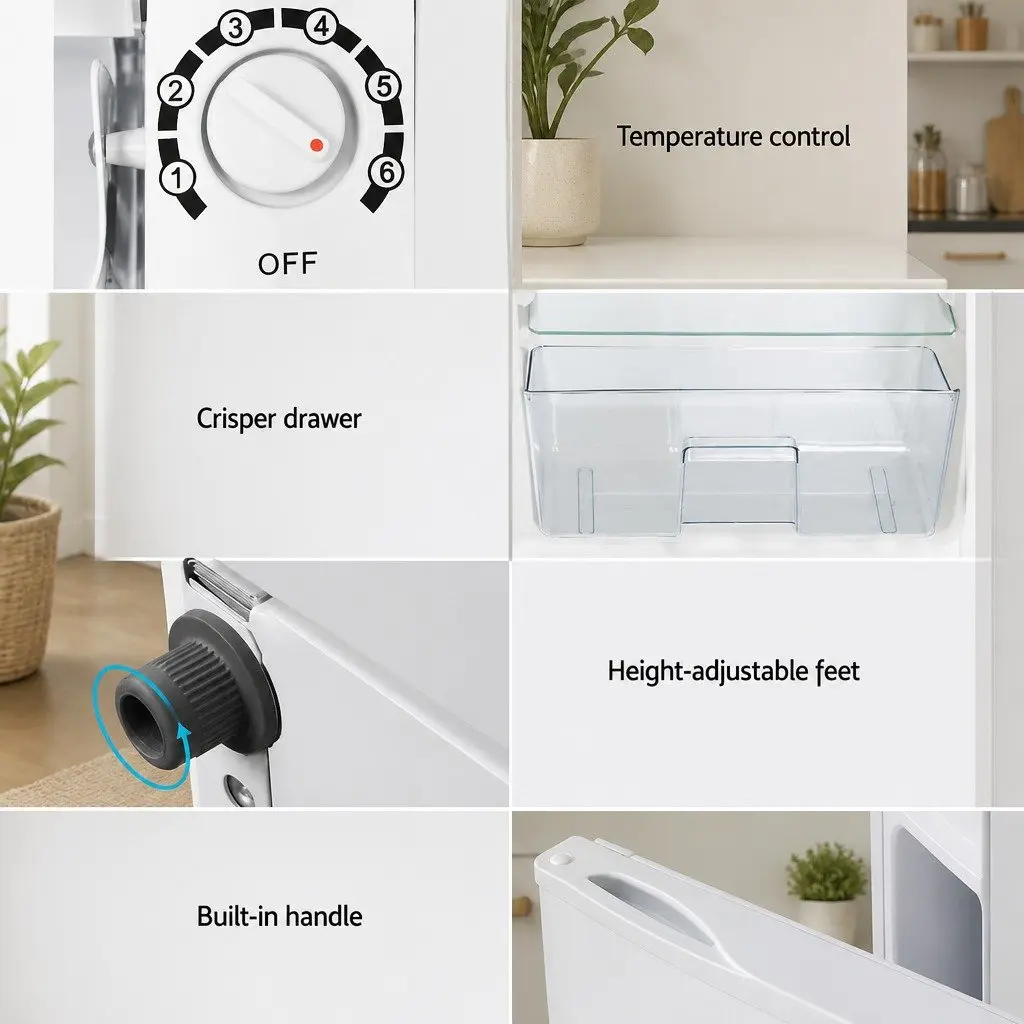 Bar Fridge Portable 95L Compact Cooler for Home Office Caravan Outdoor Use