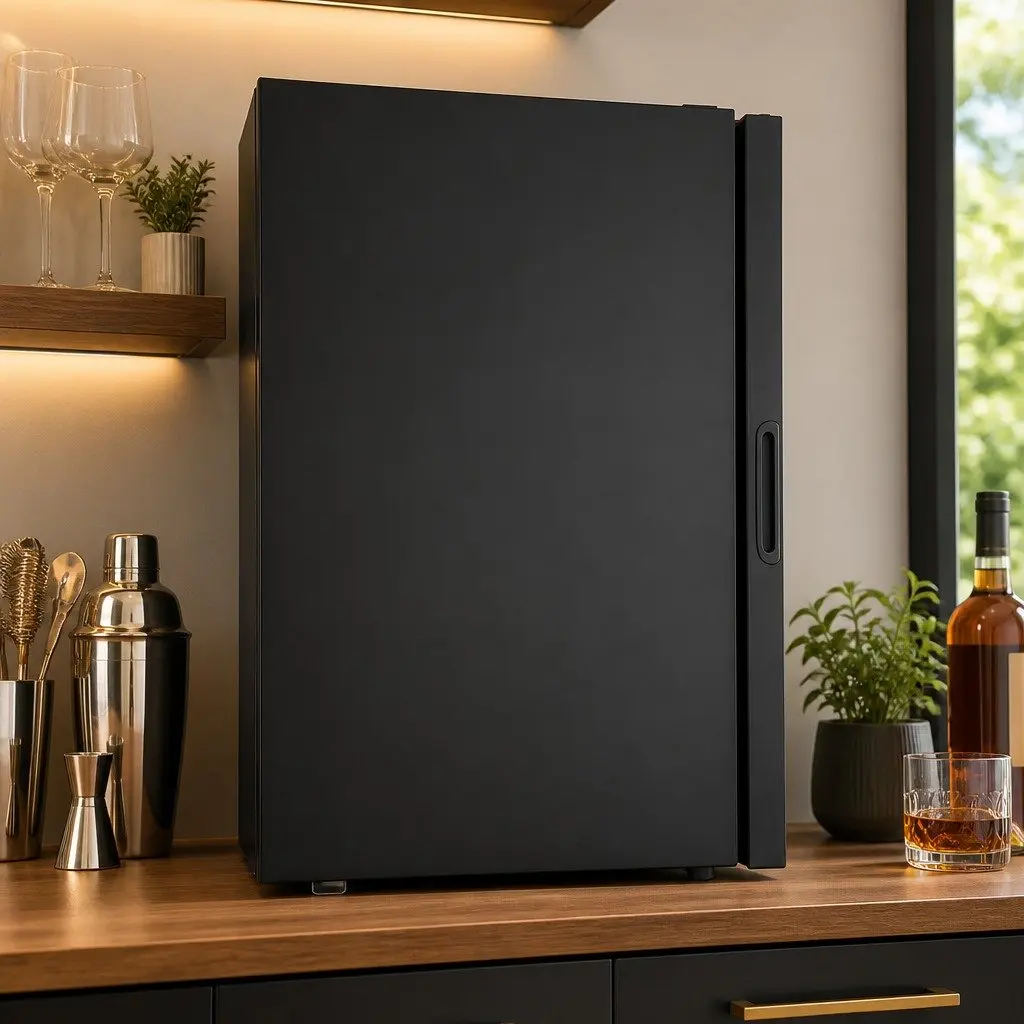 Bar Fridge Countertop Mini Cooler 105L Black