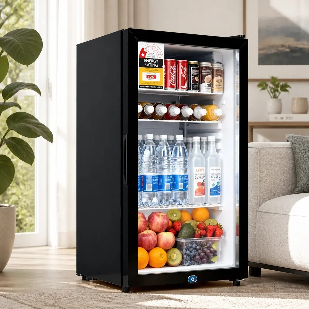 Bar Fridge 78L Countertop Mini Cooler Beverage Chiller Compact