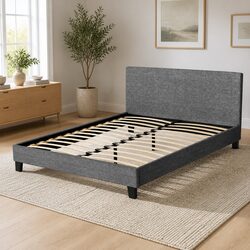 Specifications of Grey Queen Size Bed Frame with Headboard
