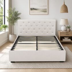 Double Bed Frame Dimensions: 203cm x 144cm with Storage