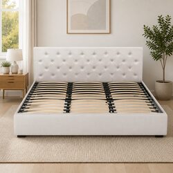King Size Gas Lift Bed Frame Dimensions and Features