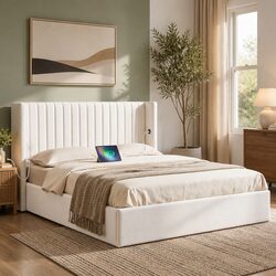 Queen Bed Frame with Gaslift Storage: Dimensions and Specs