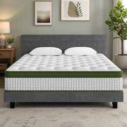 King Bed Frame Measurements and Hybrid Mattress Details