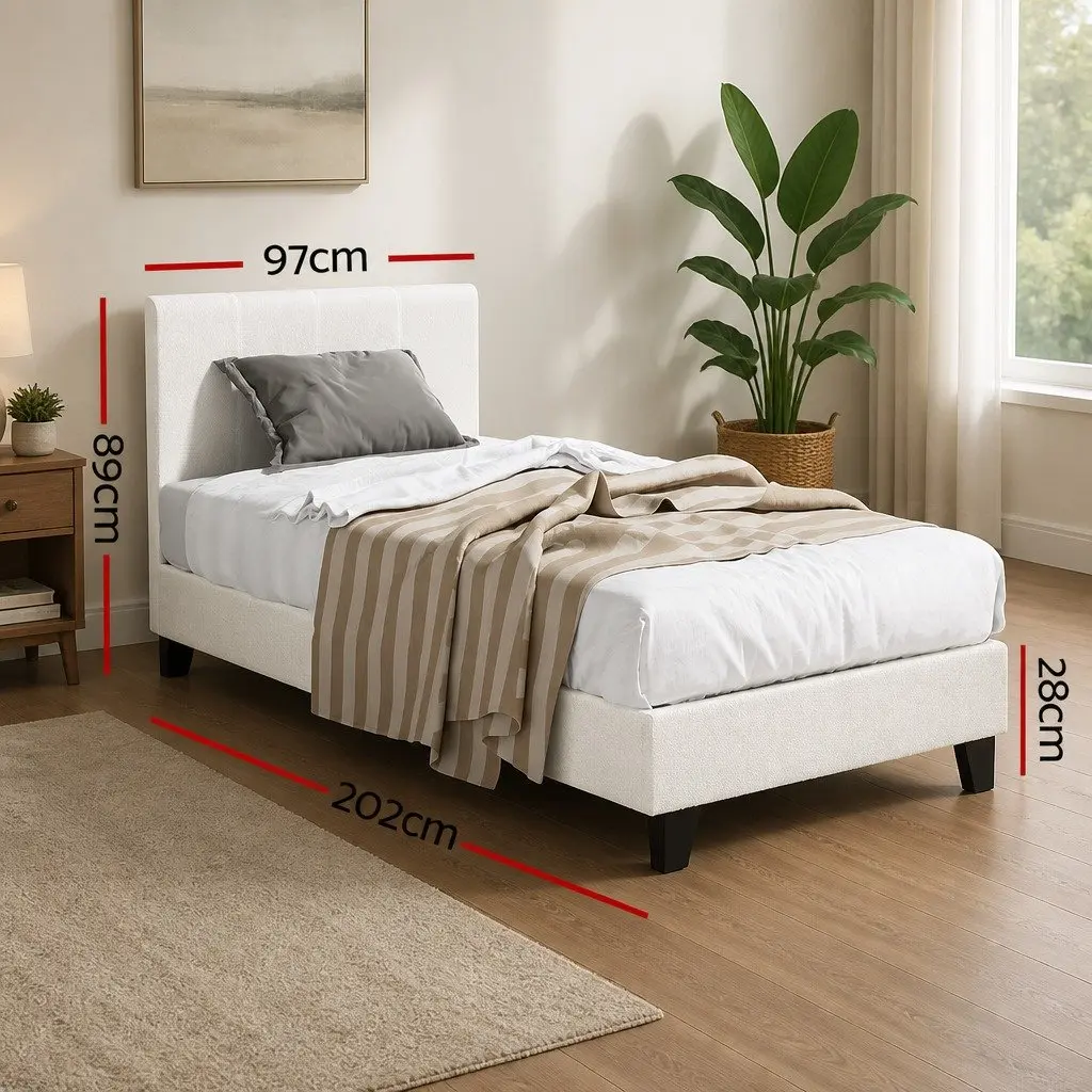 Single Bed Frame and Hybrid Mattress Technical
