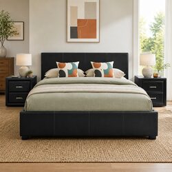 Queen Bed Frame Dimensions & Specifications with Nightstands