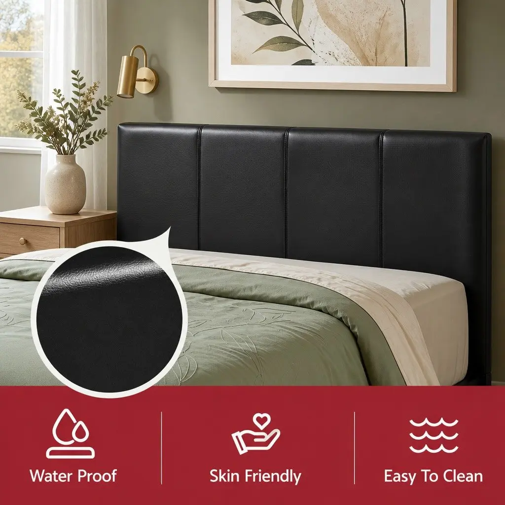 Queen Bed Frame with Gas Lift Storage and 2 Bedside Tables Black Bedroom Set