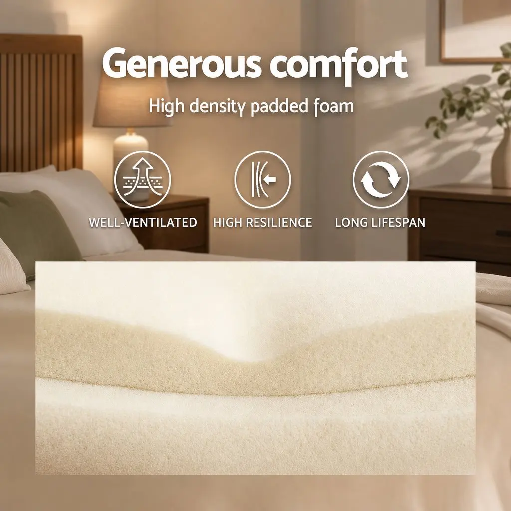 Double Bed Frame and Memory Foam Mattress Set Wing Headboard Tufted Grey Medium