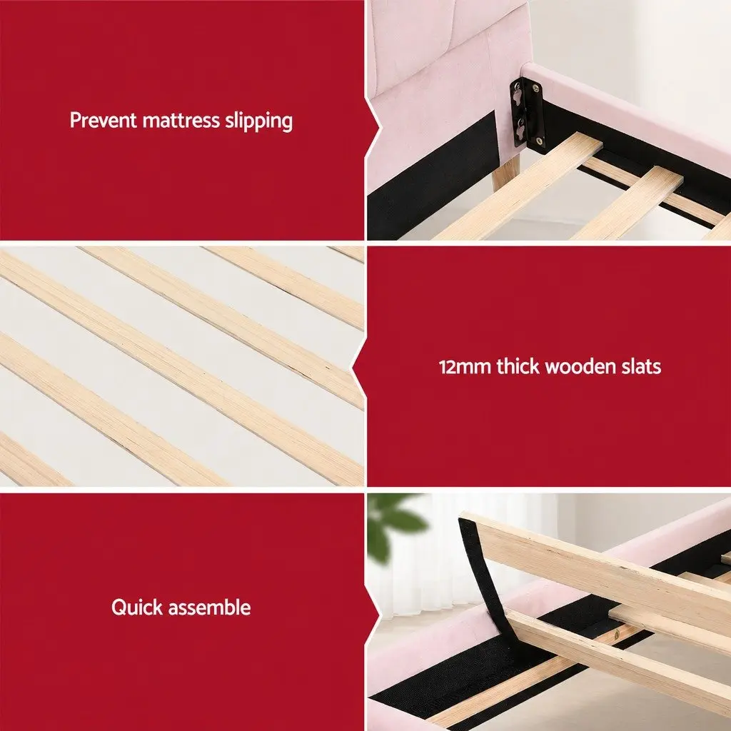 King Single Bed Frame & Nightstands