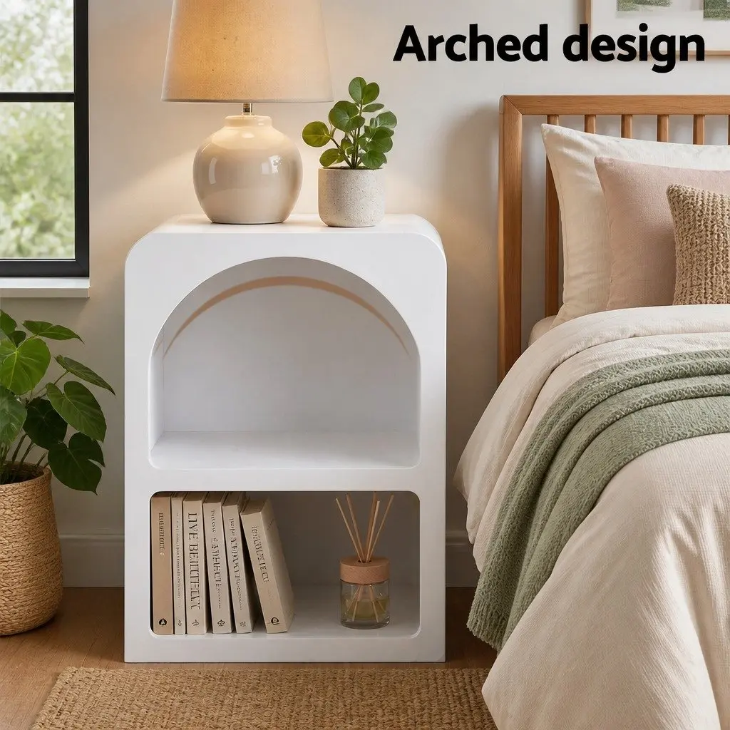 King Single Bed Frame & Nightstands