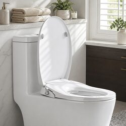 Specifications of Non-Electric Bidet Toilet Seat with O-Shape Design