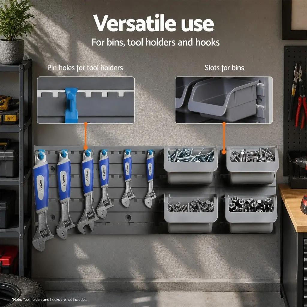 48 Bin Storage Rack Wall Mounted Organizer for Garage or Storage Room