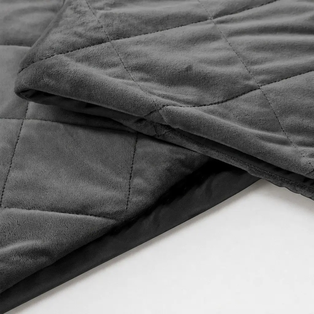 Weighted Blanket Double Size 9KG Adults Grey Cotton
