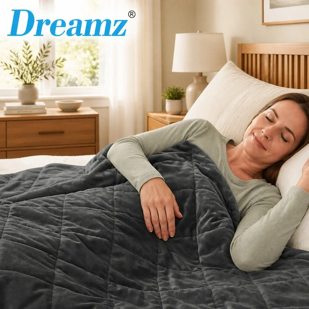 Weighted Blanket Double Size 9KG Adults Grey Cotton