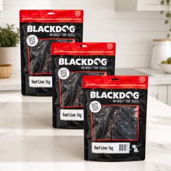 1kg x3 Pack Beef Liver Dog Treats – Natural Ingredients