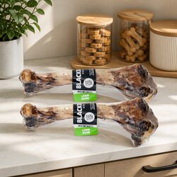 Lamb Bones Dog Chew Treats - 2x Pack of Natural Air Dried Chews
