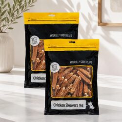 1kg x 2 Pack Chicken Skewers Dog Treats, Air Dried Quality