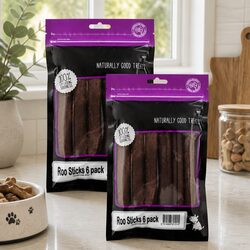 Dog Treats 6 Pack x 2 - Kangaroo Meat Sticks
