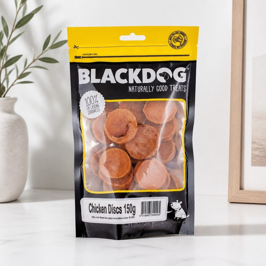 Chicken Discs 150g: High Protein Dog Treats Overview