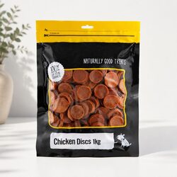 1kg Chicken Discs for Dogs - Crunchy and Protein-Rich