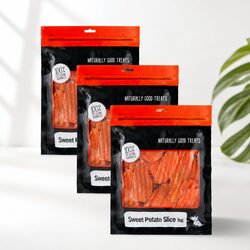 Sweet Potato Slice Dog Treats - 1kg x 3pk Natural Chew