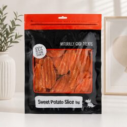 Sweet Potato Slice Dog Treats 1kg Air Dried Natural Chew Training Reward Pet