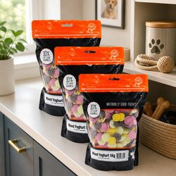 Dog Yoghurt Drops Training Treats 3x1kg for Adult Dogs