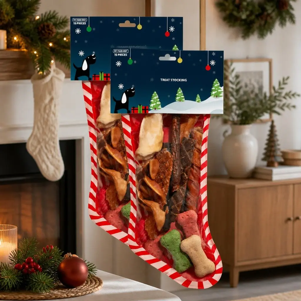 2x 15-Piece Christmas Stocking Dog Treats