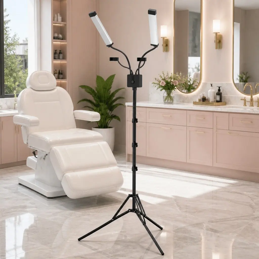 LED Beauty Light Ring 360 Rotation Remote Control Makeup Tattoo Salon Studio