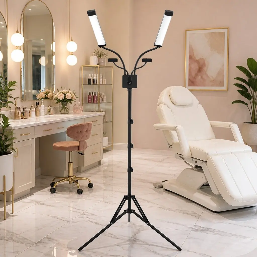 LED Beauty Light Ring 360 Rotation Remote Control Makeup Tattoo Salon Studio