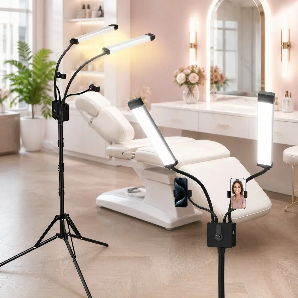 LED Beauty Light Ring 360 Rotation Remote Control Makeup Tattoo Salon Studio