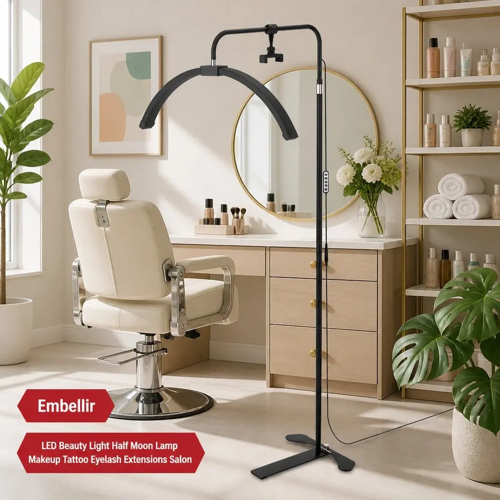 LED Half Moon Beauty Light with 252 Beads and 40W Power