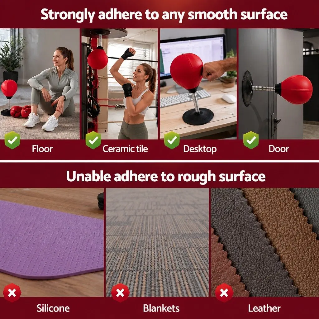 Desktop Punching Bag Stand with Speed Ball