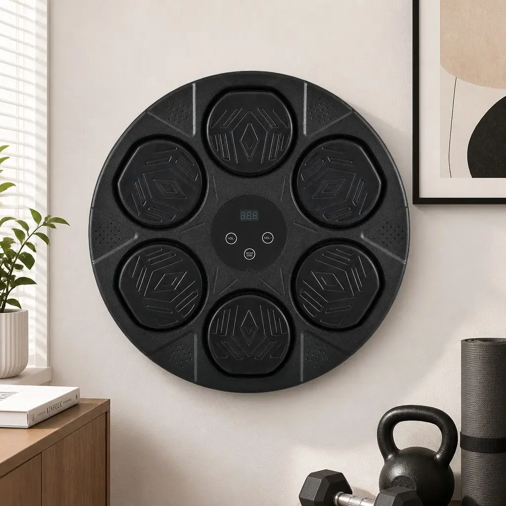Wall-Mounted Electronic Boxing Machine Music Punch Target LED Display Training