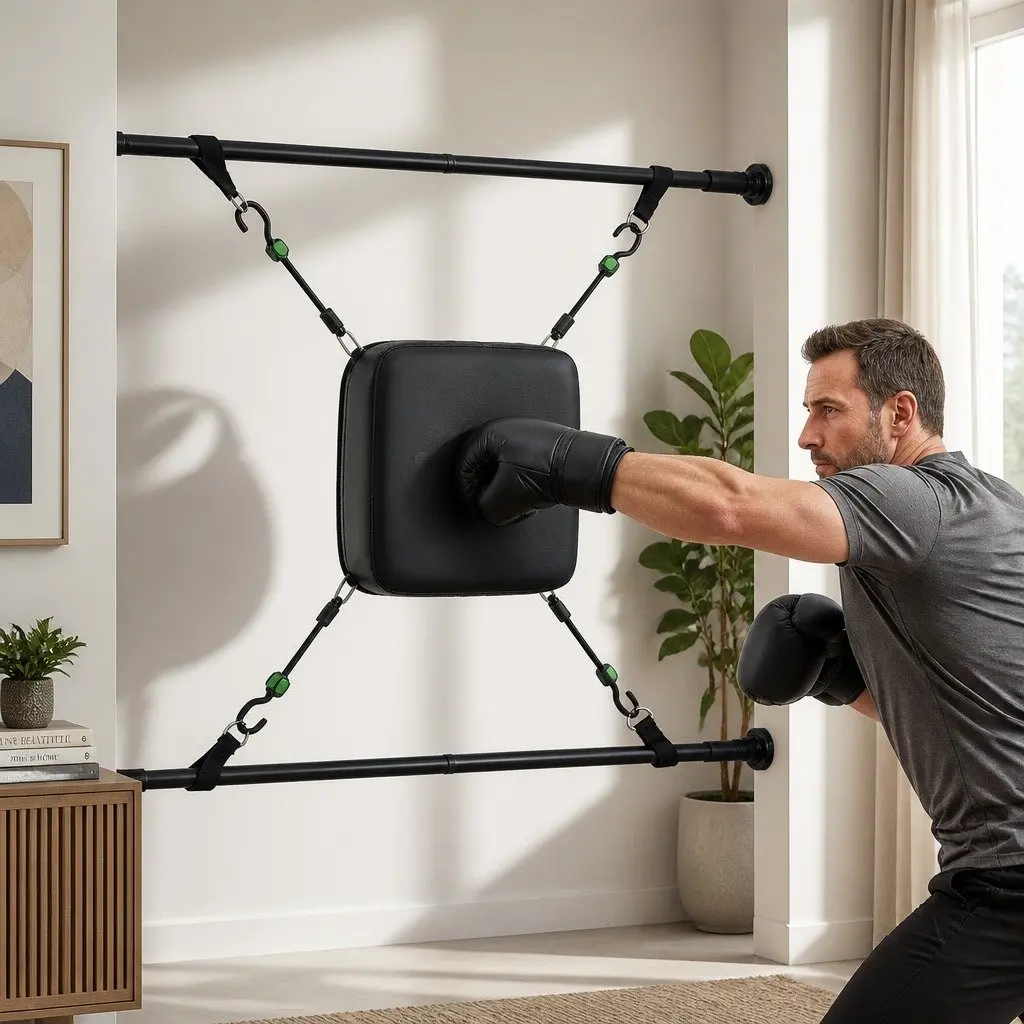Doorway Punching Bag Adjustable Height 72.5-102cm Home Gym Boxing Training Kit