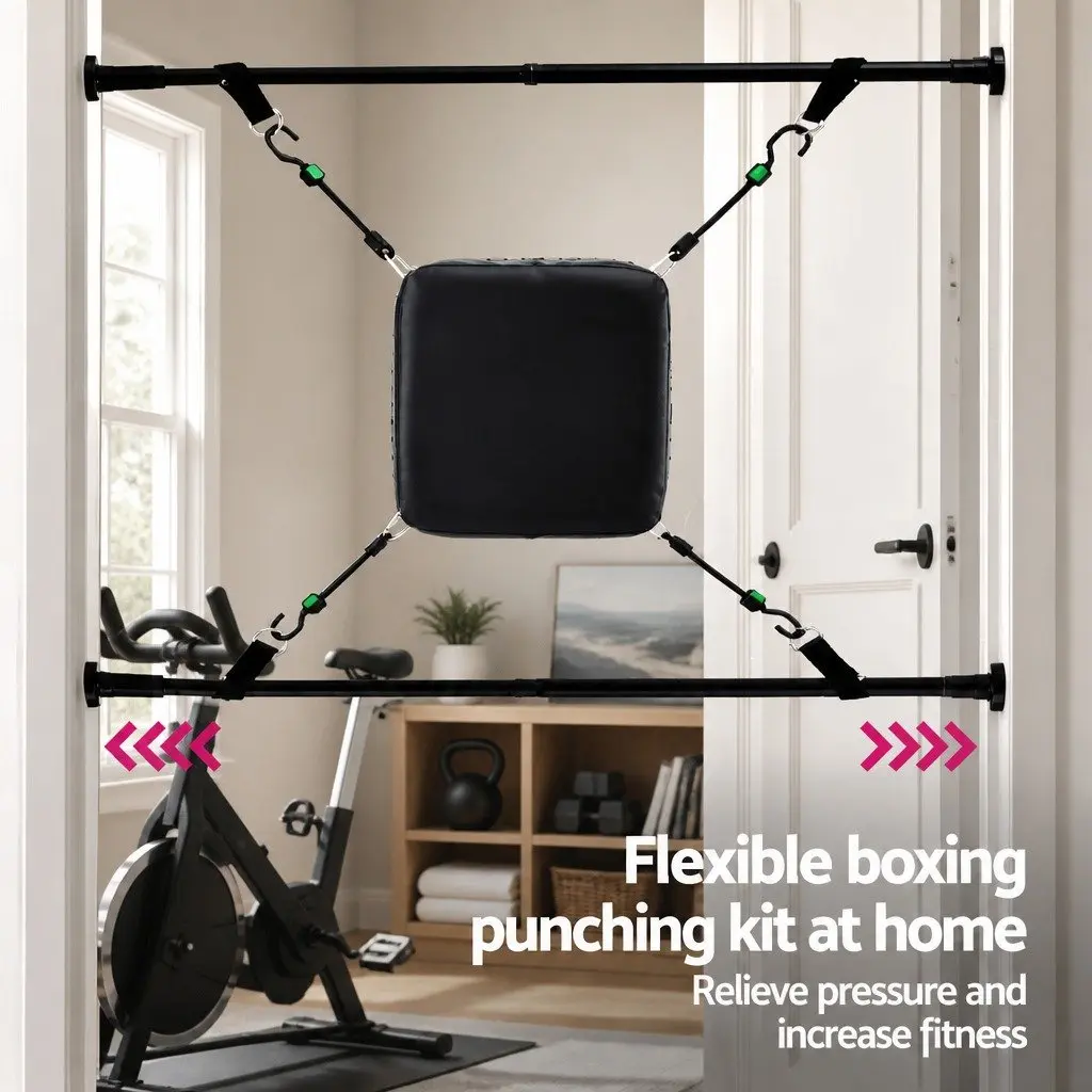 Doorway Punching Bag Adjustable Height 72.5-102cm Home Gym Boxing Training Kit